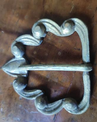 Fibbia Cintura 25mm Ottone Massiccio - Lavorata