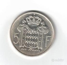 Monete, Monaco da 1 e 5 Franchi, Ranieri III