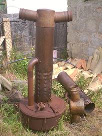 stufa metallica usata per riscaldamento serre