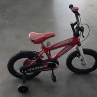bicicletta bimbo hammer 14" rosso