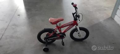 bicicletta bimbo hammer 14" rosso