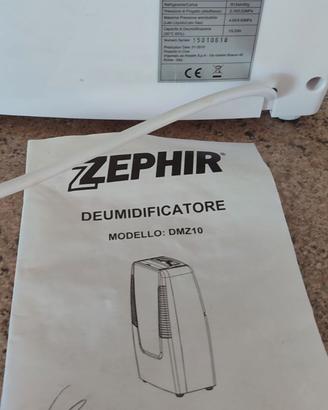 Deumidificatore Zephir DMZ 10, 200w , mai usato