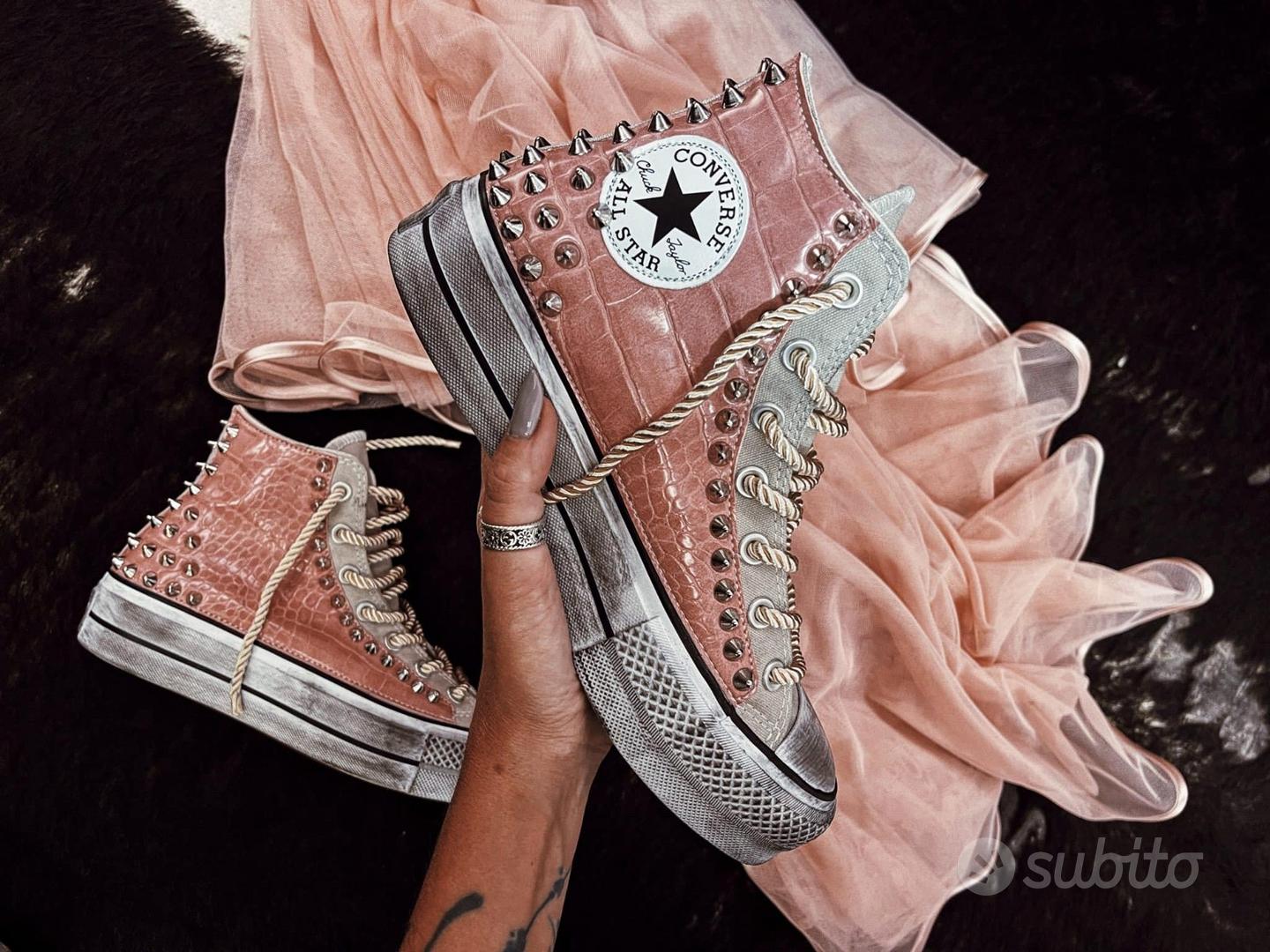 Converse bianche usate sale