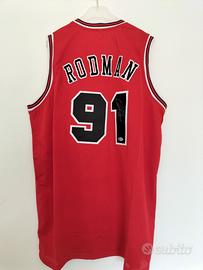 canotta Dennis Rodman autografata 