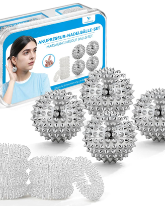 Set Massaggio & Relax 4 Palline Magnetiche + 8 Ane