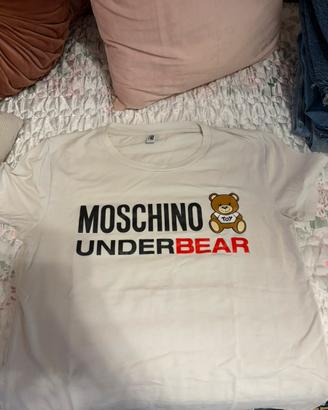 Maglietta MOSCHINO bianca originale manica corta