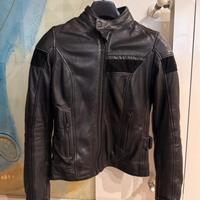 Giacca moto donna pelle protezioni 4 stagioni