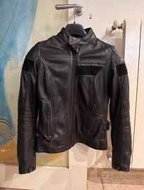 Giacca moto donna pelle protezioni 4 stagioni