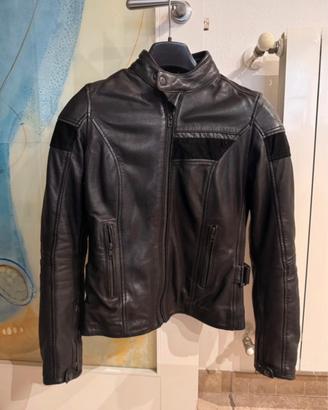 Giacca moto donna pelle protezioni 4 stagioni
