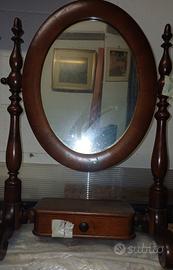 specchio vintage da tavolo