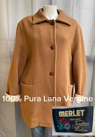 Cappotto Vintage Tiroler Loden 100% Lana tg.L