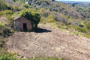 Terreno con rustico vista mare