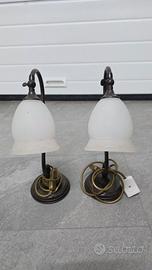 Coppia Abatjour Marchetti serie Luce Antica opalin