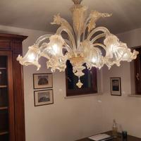 Lampadario in vetro di Murano