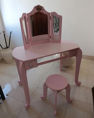 specchiera mobile trucchi per bambina