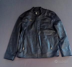 Men's Black Faux Leather Moto Jacket