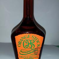 Bottiglia Vintage Orange Brandy Stock da collezion
