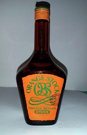 Bottiglia Vintage Orange Brandy Stock da collezion
