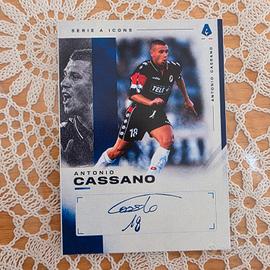 Antonio Cassano carta Firmata Custom 