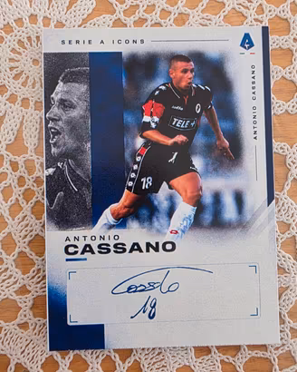 Antonio Cassano carta Firmata Custom 