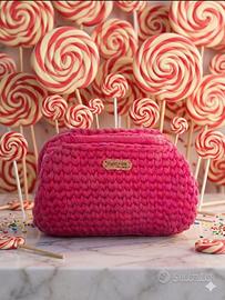 Clutch all’uncinetto PINK