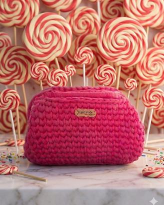 Clutch all’uncinetto PINK