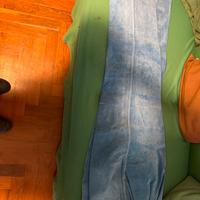 Pantalone in vero camiscio azzurro