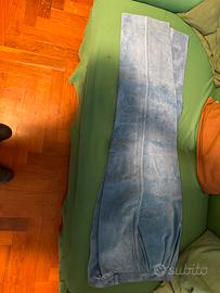 Pantalone in vero camiscio azzurro