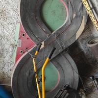 pista a gettoni  a 8   in legno raro