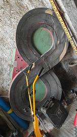 pista a gettoni  a 8   in legno raro