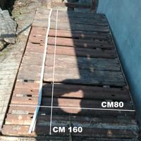 Carretto in ferro con pianale legno