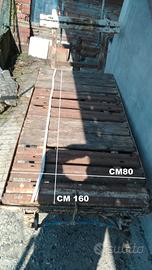 Carretto in ferro con pianale legno