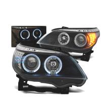 FARI BMW E60 E61 03-07 LED OCCHI ANGEL NERI