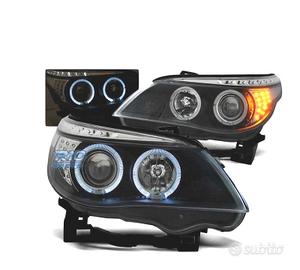 FARI BMW E60 E61 03-07 LED OCCHI ANGEL NERI