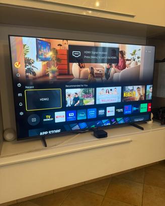 Hisense TV 58" QLED 4K 2025, Smart TV