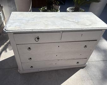 Cassettone Comò Vintage Anni '50 Legno Massello 