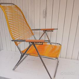 lettino sdraio anni 70 vintage spaghetti 