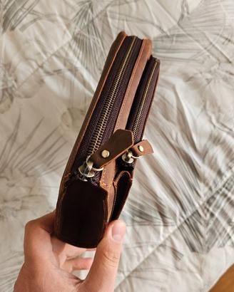 Pochette/borsello da uomo in pelle