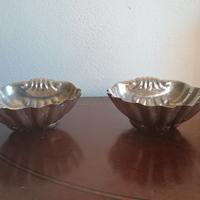 Coppia di conchiglie in argento 800