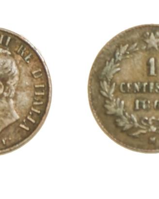 Moneta 1 centesimo 1861 vittorio emanuele ii