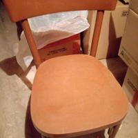 3 sedie tipo questa di legno