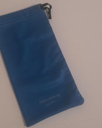 Dolce & Gabbana Sacchetto Light Blue per Occhiali