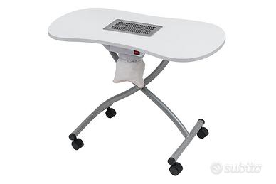 Tavolino onicotecnica con aspiratore integrato