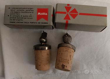 Tappi sughero vintage con top argentato