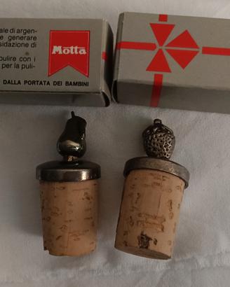 Tappi sughero vintage con top argentato