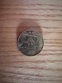 Moneta 200 Lire Lega Navale Italiana