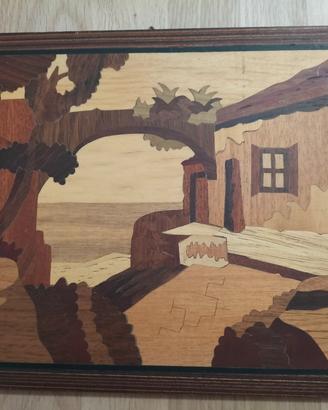 quadro paesaggio costiero 