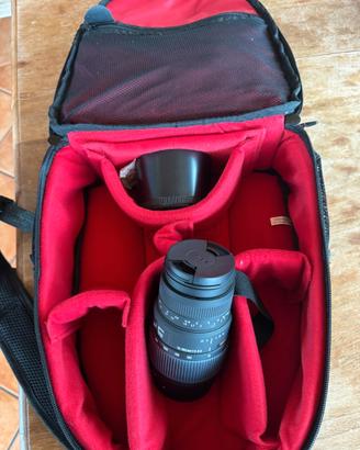 borsa tracolla con zoom fotografia