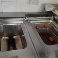 FRIGGITRICE A DUE VASCHE LT 20 + LT 20 