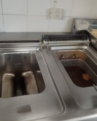 FRIGGITRICE A DUE VASCHE LT 20 + LT 20 